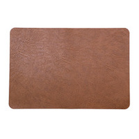 Napperons de table rectangulaires classiques en similicuir PVC à texture vache pour petit-déjeuner et table à manger
