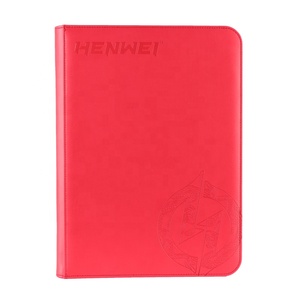 Cartes à collectionner Usine Personnalisée Au Détail En Cuir 9 Poche Cuir Album Album en Stock 360 Cartes 9.7*7.2cm Guangdong 500 Pièces HENWEI - Product Image 2