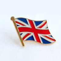 Drapeau National en laiton personnalisé pour épinglette pas de minimum Badges en émail artisanal en métal avec sérigraphie Pin de drapeau de pays personnalisé