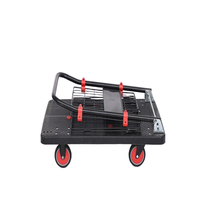 Carretilla Portátil de 150 kg, Carro de Plataforma Rodante de Cuatro Ruedas con Marco de Acero y Plástico, Herramienta de Almacenamiento Industrial OEM