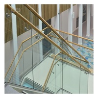 TAKA – support mural de main courante en acier inoxydable, fixation sur verre avec AS NZS2208