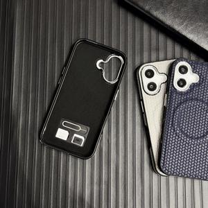 Funda de teléfono de cuero de punto de negocios para <span class=keywords><strong>iPhone</strong></span> 16 15 14 13 <span class=keywords><strong>Pro</strong></span> Max <span class=keywords><strong>11</strong></span> 12 Plus imán fuerte <span class=keywords><strong>Sim</strong></span> almacenamiento funda protectora a prueba de golpes - Product Image 5