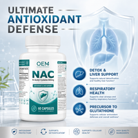 Capsules de NAC 600mg en gros (OEM/ODM) – Soutient la santé respiratoire et hépatique, Complément antioxydant, Végétalien, Sans OGM, En vrac