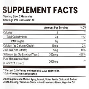 Gomitas <span class=keywords><strong>de</strong></span> Shilajit con Etiqueta Personalizada, Color y Sabor Naturales, Suplementos <span class=keywords><strong>de</strong></span> Gomitas <span class=keywords><strong>de</strong></span> Shilajit Puro con Minerales Traza para Hombres y Mujeres - Product Image 6