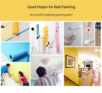Vente en gros de rouleau à peinture bricolage de 9 pouces à usage intensif OEM mélange de polyester poignée en fer beige outils de peinture murale professionnels