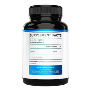 Cápsulas de L-Citrulina 3000mg, Máxima Potencia, 240 Unidades, Suplemento Dietético para Resistencia en Entrenamientos, Recuperación Muscular, Adultos - Product Image 2