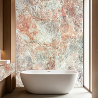 Grande dalle de marbre rose naturel Paia, imperméable, durable, écologique, design moderne, garantie 1 an, pour escalier, cuisine, salle de bain, hall, villa