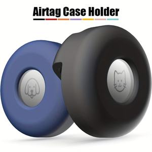 مكافحة ضياع الكلاب القطط الحيوانات الأليفة حامل طوق حالة سيليكون ل Airtag مناسبة ل طوق الحيوانات الأليفة تسخير حلقة - Product Image 2