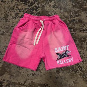 Pantalones Cortos Vintage para Hombre con Logotipo Personalizado, Lavado Ácido, 100% Algodón, Felpa Francesa, Impermeables, Transpirables, con Efecto Desgastado por el Sol, Impresión DTG de Letras - Product Image 4