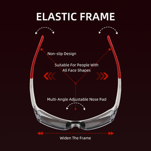 Lunettes de soleil de cyclisme personnalisables UV400 ultralégères, usine OEM, monture à bordure complète détachable, <span class=keywords><strong>lentille</strong></span> <span class=keywords><strong>myope</strong></span>, protection latérale complète AOCHI - Product Image 3