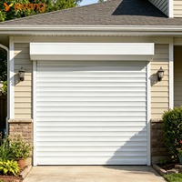 Porte à enroulement isolée en aluminium à économie d'énergie avec fonction coupe-vent, design industriel pour entrepôts