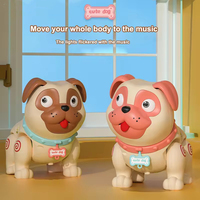 Nouveau jouet pour chien mignon, jouet électrique éducatif pour chien, marche, vaporisation, chante, danse, interactif, lumière, musique pour les enfants