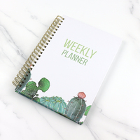 Agenda hebdomadaire mensuel avec logo personnalisé Journal d'objectif Manifestation Journal Agenda quotidien carnet de notes planificateur à puces