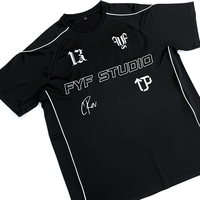 Camiseta de Fútbol Retro con Cuello Redondo, Sublimada, Personalizada con Parches, Estilo Urbano, Unisex, 100% Poliéster, Secado Rápido y Transpirable