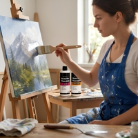 TIMESRUI Vernis acrylique transparent à base d'eau, revêtement protecteur pour peinture acrylique, peinture à l'huile, toile d'art