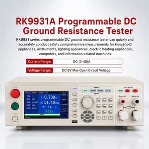 เครื่องวัดความต้านทานกราวด์กระแสตรงสูง รุ่น RK9931 ซีรีส์ 3~100A (0.01% + 1) ความแม่นยำสูงสุด 600 เมตร สำหรับการทดสอบกราวด์ของโซลาร์เซลล์และรถยนต์ไฟฟ้าในห้องปฏิบัติการ - Product Image 3