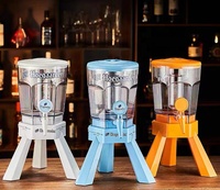 Distributeur de bière et de boissons de qualité supérieure, alimenté par l'énergie solaire, en plastique de 3 L, avec tube à glace, pour les fêtes