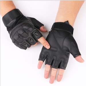 Guantes Tácticos DFTG202 para Deportes al Aire Libre, Ciclismo, Camping, Medios Dedos, con Nudillos Reforzados, Color Caqui, Verde Deportivo, Negro, EN STOCK - Product Image 2