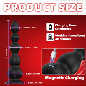 Vibrador Anal con Control Remoto para Hombres, Masajeador de Próstata, Tapón Anal, Bolas Anales, Juguetes Sexuales para Mujeres, Hombres y Gays, Juguete Masturbador - Product Image 2