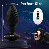 Masseur sans fil télécommandé, vibrateur anal rotatif, plug anal, dilatateur, jouet sexuel pour femmes et hommes, masseur de prostate vibrant