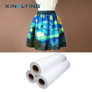 China Factory Custom ized Dye Sublimation Wärme übertragungs papierrolle für Wärme presse Schnellt rockn endes A3 A4 Sublimation papier