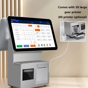 Nhà Máy 15.6inch màn hình cảm ứng kép Android hệ thống POS Tiền mặt đăng ký thiết bị đầu cuối tất cả trong một máy POS cho bán lẻ caffree cửa hàng - Product Image 4