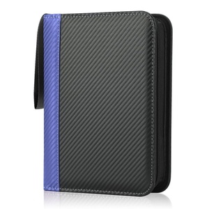 Wholesale Manufacturer Customized 12 Pocket Credit <b>Card</b> Pu Leather Button <b>Card</b> <b>Binder</b> with 35mm Thickness - Product Image 1