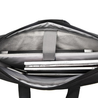 Sac à Ordinateur Portable de Haute Qualité en Nylon, Grande Capacité, 16 Pouces, Sac de Transport Noir, Fermeture Personnalisable, Sac Pas Cher