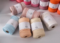 5mm 100% Polyester Braided Rope Gold Thread Bleached Pattern Eco-Friendly Fancy Yarn High Tenacity Filament Yarn Knitting