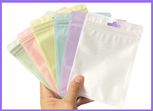 Sac auto-scellant transparent épaissi, pochette en plastique imperméable pour emballage de bijoux, pinceaux de maquillage, 7,5x10cm, rose - Product Image 6