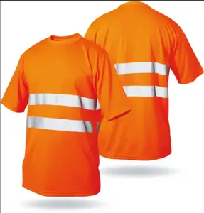 LX Hot Sale 100% Polyester Birdeye /single Jersey Hi Vis Polo Shirt Safety Reflective Polo T Shirt