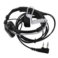 Microphone tactique pour talkie-walkie, suppression du bruit ENC, micro PTT à doigt, écouteur à tube acoustique bidirectionnel – Vente chaude usine