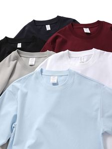T-shirt girocollo da uomo 240G 70% cotone 25% poliestere 5% spandex 40S Ice Oxygen Mercerized, fresca e di tendenza estiva, personalizzabile all'ingrosso - Product Image 2