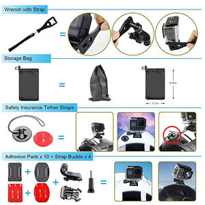 Kit de Accesorios para Cámara de Acción GoPro Hero 11/10/9, Combinaciones de Plástico para Grabación, Incluye Kit de Accesorios Insta360 - Product Image 5