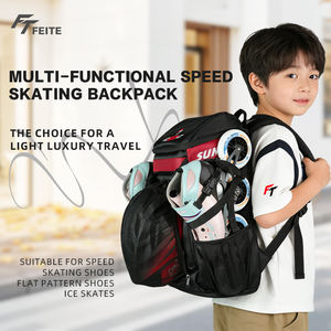 Sac <span class=keywords><strong>à</strong></span> dos professionnel OEM pour patins <span class=keywords><strong>à</strong></span> roulettes de vitesse, imperméable, grande capacité, personnalisable pour adultes et jeunes - Product Image 6