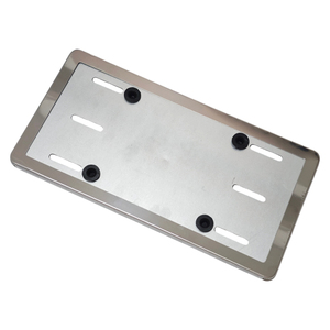 Cornice per <span class=keywords><strong>Targa</strong></span> Auto in Acciaio Inox Robusta Senza LED, Resistente alla Corrosione, Prodotta in Cina per Targhe Standard del Kirghizistan - Product Image 2
