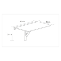 Hölzerner moderner Stil Weiß MDF Wand montage Klappbarer Tisch Schreibtisch Klappbar für Wohnkultur Wohnzimmer möbel, Schlafzimmer möbel