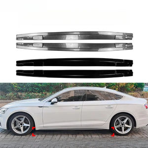 Faldones Laterales Negros Brillantes ABS para Audi <span class=keywords><strong>A5</strong></span> S5 F5 Pre-Facelift <span class=keywords><strong>Sportback</strong></span> 2017-2020, Accesorios para Automóviles - Product Image 4