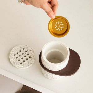 Middle Eastern Style Aromatherapy Burner with Glass <strong>Briquettes</strong> and Screw Cap Resin Incense Burner Living Room Desktop Decoration - Product Image 4