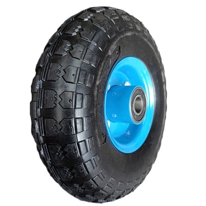 Neumático y Rueda de Goma Sólida Antipinchazos de <span class=keywords><strong>10</strong></span>'' 4.<span class=keywords><strong>10</strong></span>/3.50-4 para Carretilla de Mano - Product Image 1