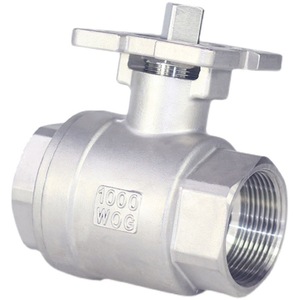 Vanne à boisseau sphérique en acier inoxydable, deux pièces, filetée, 1 pouce, pour eau à température normale - Product Image 3