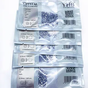 YHB çanta ss30 düz arka cam kristal yüksek kalite sıcak düzeltme rhinestones