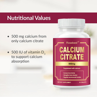 Complément Alimentaire en Gros OEM à Marque Blanche : Comprimés à Croquer de Calcium et Magnésium 500mg avec Vitamines D3 et K2
