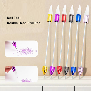 Herramienta de Uñas B1301, Pluma de Doble Cabeza con Punta de Cera, Succión, Broca, Herramienta para Aplicar Flores, Pluma de Doble Cabeza - Product Image 2