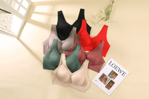 Soutien-gorge sans fil anti-affaissement HY Plus Size, soutien-gorge minimisant sans couture à bretelles larges avec coussinets amovibles M-5XL pour poitrines généreuses et courbes généreuses - Product Image 4
