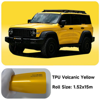 Film de protection de peinture PPF en TPU de qualité supérieure, couleur jaune volcanique, 400+ couleurs, film de protection de carrosserie automobile