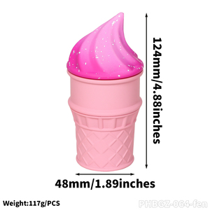 Hot Selling HONEYPUFF PHBGZ-064 4-Layer Zinc Alloy Cigarette <b>Grinder</b> 123mm Height 61mm Width Modern Ice Cream Style Dry <b>Herb</b> - Product Image 6