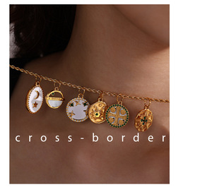Golden Celestial & Sacred Gallary | 18K PVD Gold Plated Stainless Steel Charm Pendants | Waterproof, Hypoallergenic & Non-Fading - Product Image 6
