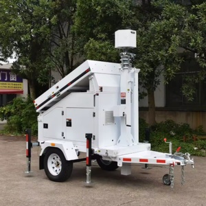Tour <span class=keywords><strong>d</strong></span>'éclairage mobile <span class=keywords><strong>solaire</strong></span> avec caméra de surveillance sans fil sur remorque pour la surveillance des chantiers extérieurs - Product Image 6