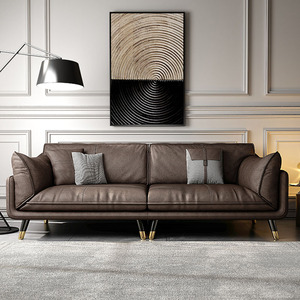 Nordic Light Luxury Modern Home Furniture Italiano Minimalista Nueva tecnología Tela Sala de estar Sofá Hotel villa - Product Image 2